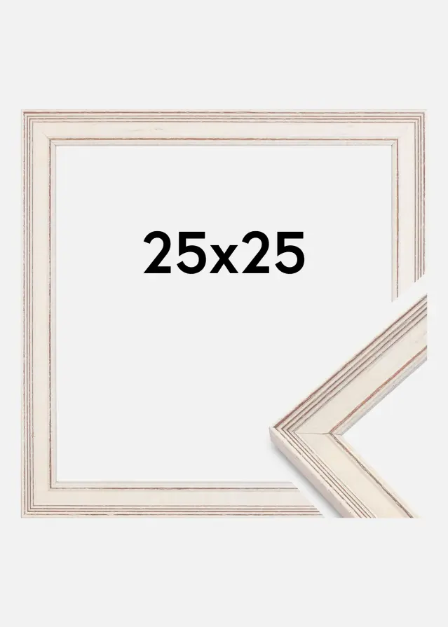 Ramme Shabby Chic Hvit 25x25 cm