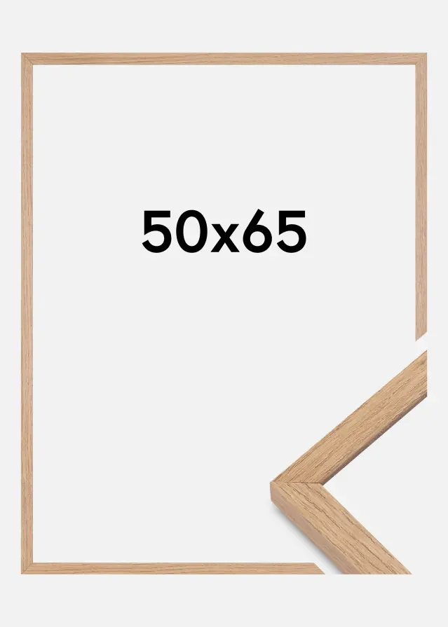 Ramme Montgomery Matt Antirefleksglass Eik 50x65 cm
