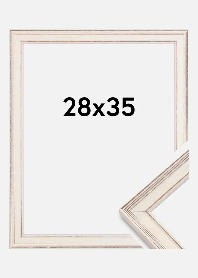 Ramme Shabby Chic Hvit 28x35 cm