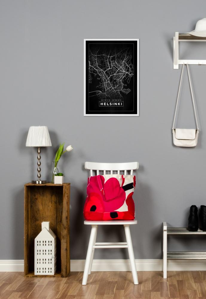 Kart - Helsinki - Svart