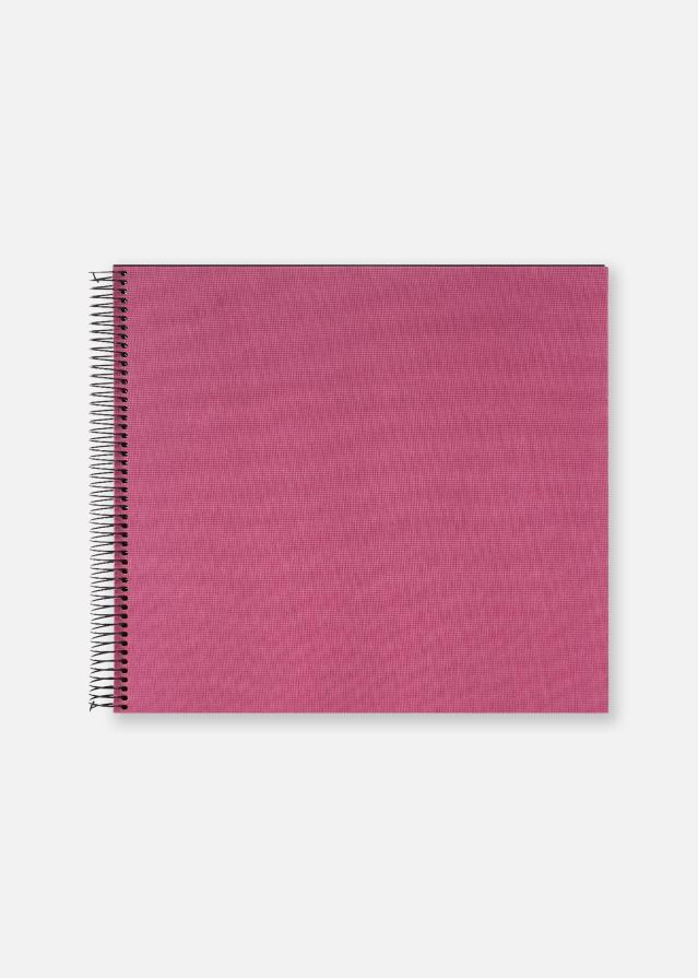Bella Vista Spiralalbum Fuchsia - 35x30 cm (40 Svarte Sider / 20 ark)