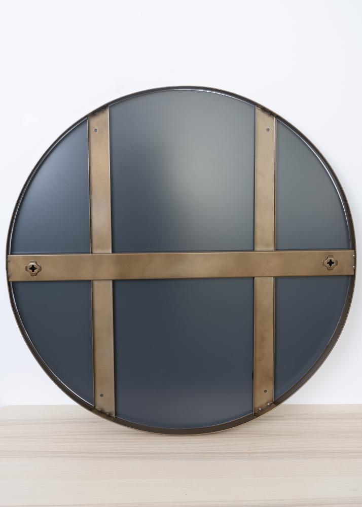 Speil Antikk Messing 70 cm ø