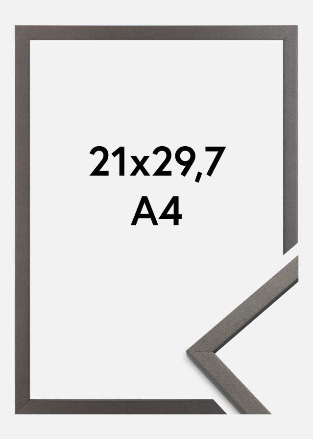 Ramme Edsbyn Akrylglass Grafitt 21x29,7 cm (A4)