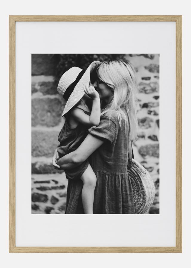 Bildepakke Eik med passepartout - L (40x50 cm)