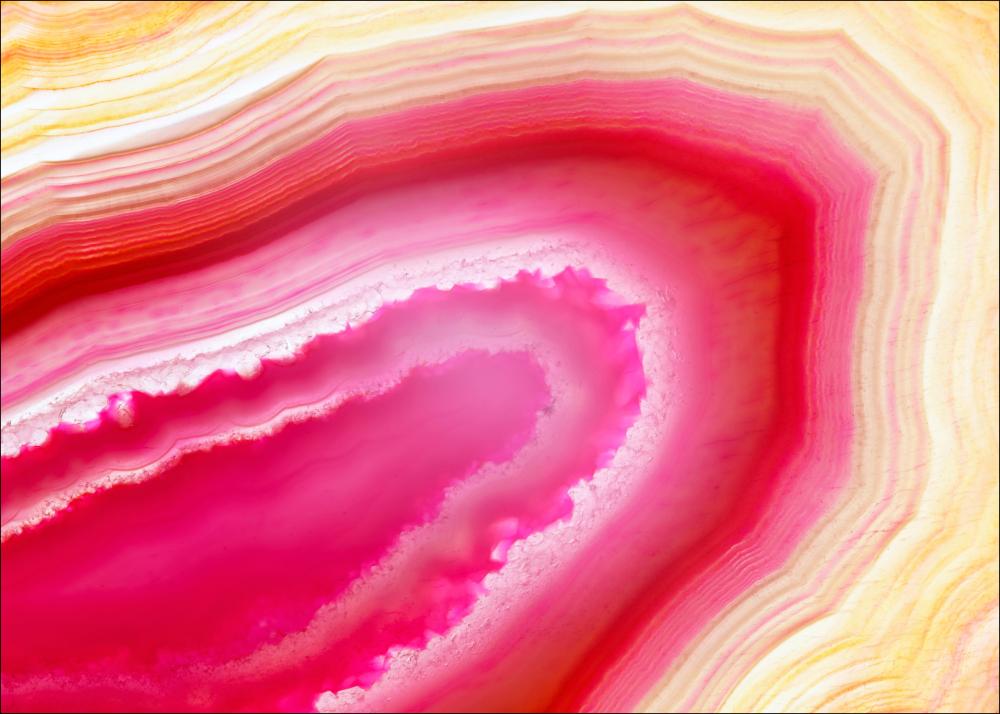 Agate - Rosa / Gul I Plakat