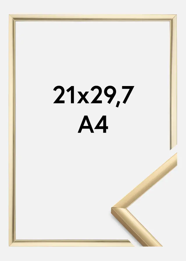 Ramme New Lifestyle Akrylglass Gull 21x29,7 cm (A4)