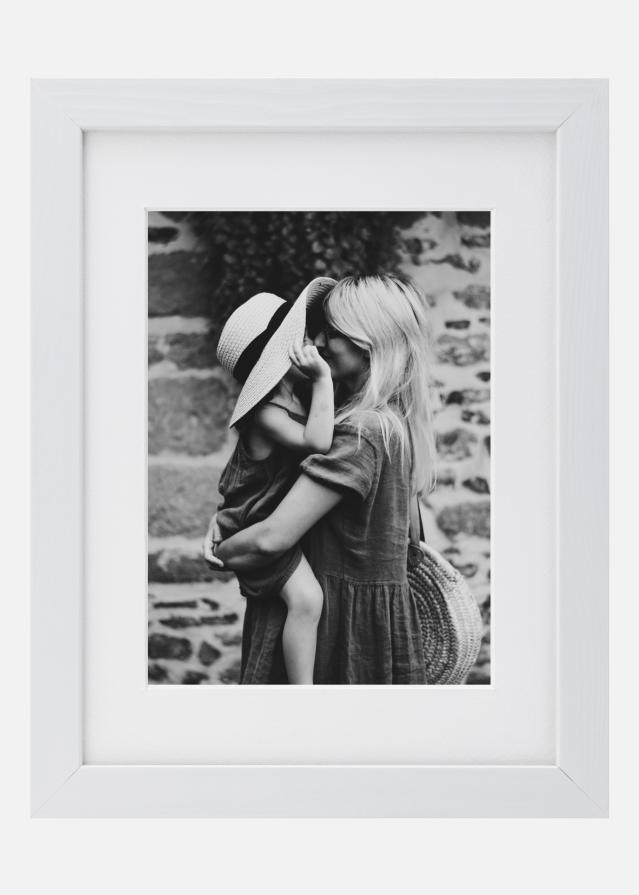 Bildepakke Hvit med passepartout - XS (13x18 cm)