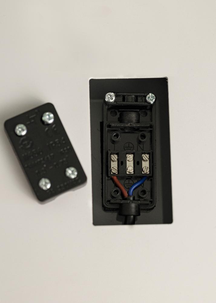 KAILA Speil Svart LED 60 cm Ø