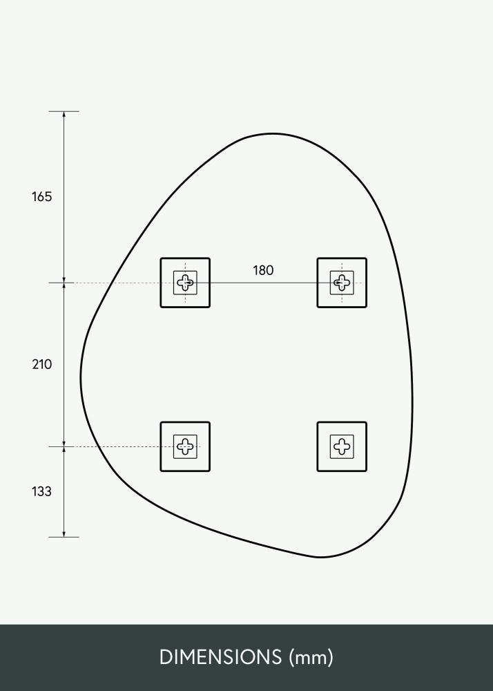 KAILA Speil Bump 40x51 cm