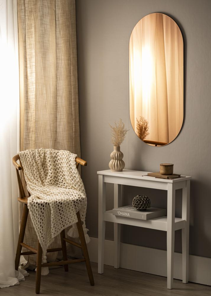 KAILA Speil Oval Rose Gold 50x100 cm
