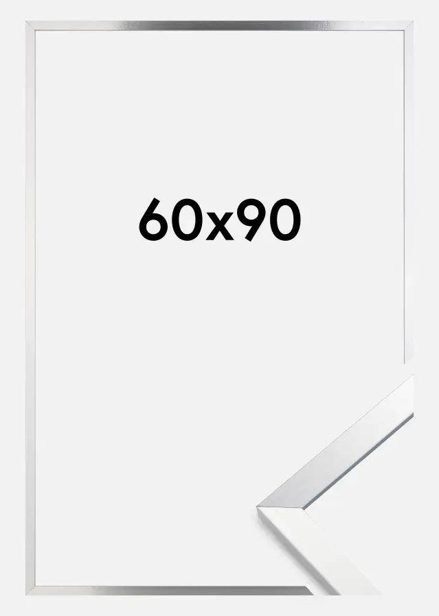 Ramme Trendy Akrylglass sølv 60x90 cm