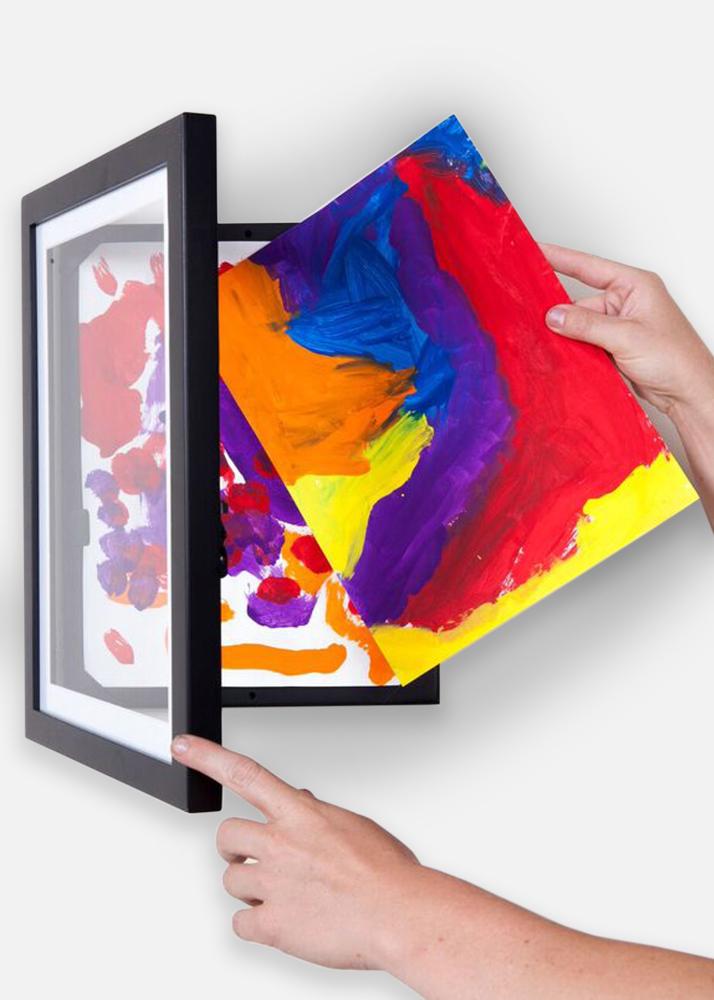 Ramme til Barnekunst Little Davinci Svart A3
