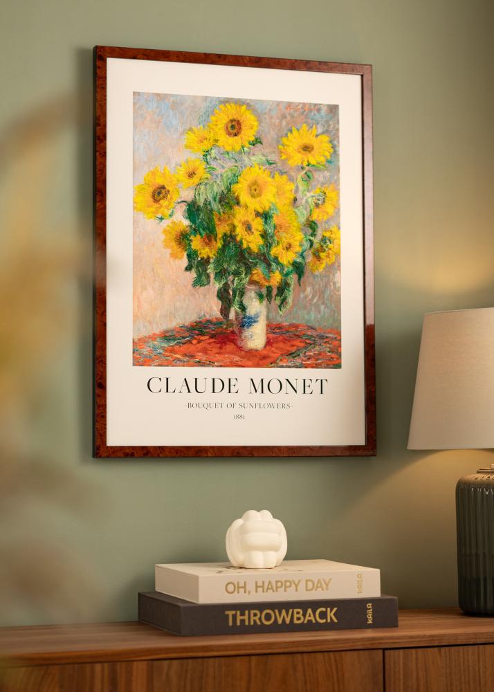 Ramme Hermes Akrylglass Burr Walnut 50x60 cm