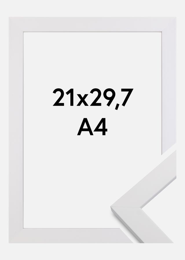 Ramme White Wood Akrylglass 21x29,7 cm (A4)