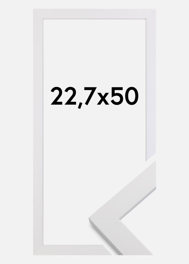 Ramme White Wood Akrylglass 22,7x50 cm
