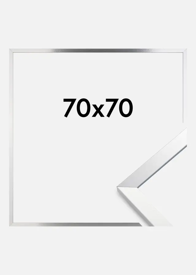 Ramme Trendy Akrylglass sølv 70x70 cm