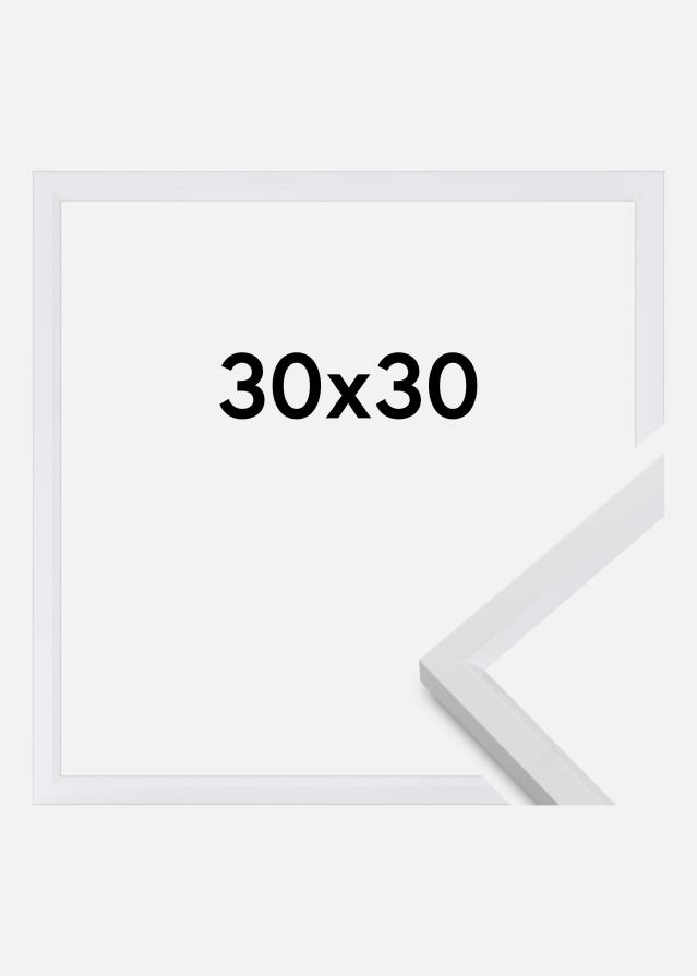 Ramme Steel Style Hvit 30x30 cm