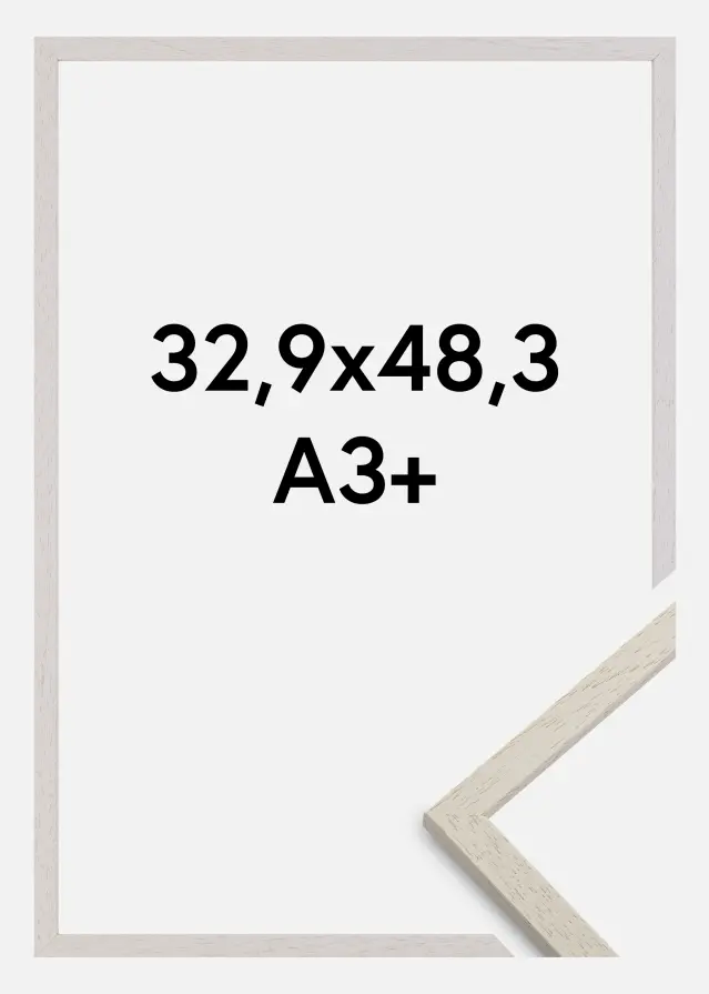 Ramme Edsbyn Akrylglass Sand 32,9x48,3 cm (A3+)