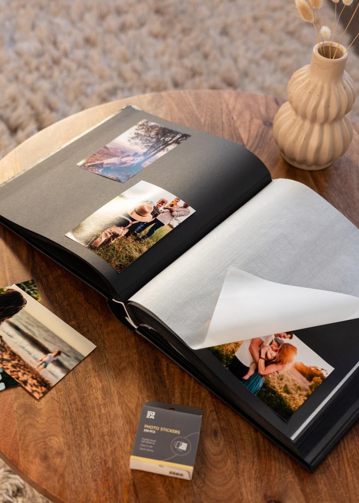 Classico Album Svart - 32x34 cm (100 Svarte sider / 50 ark)
