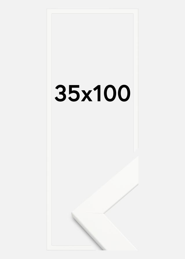 Ramme Trendline Akrylglass Hvit 35x100 cm