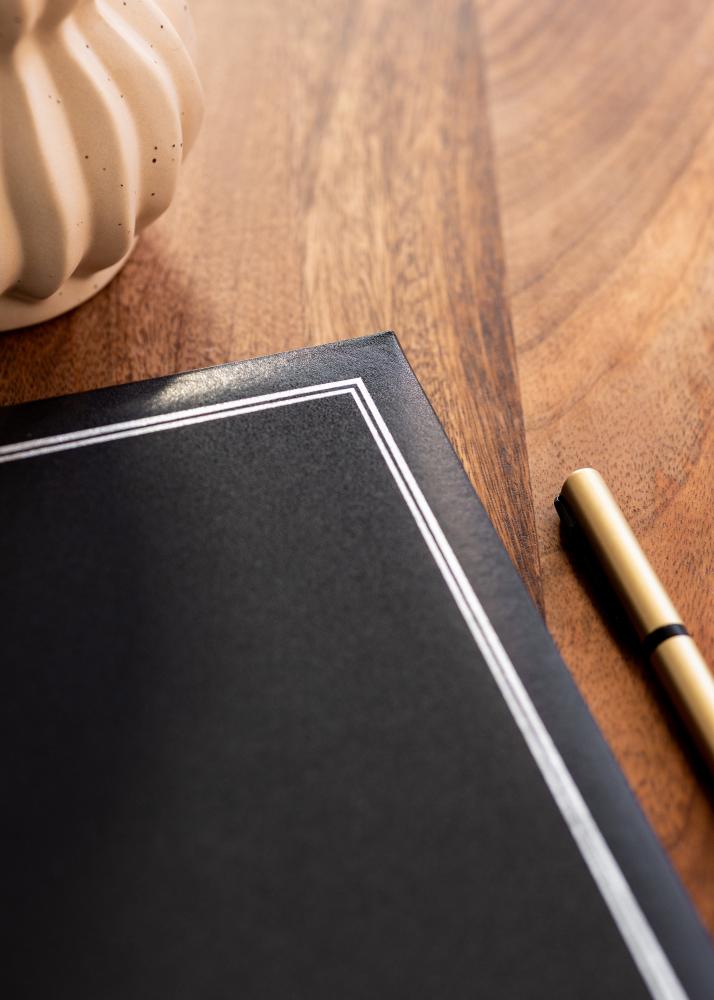 Classico Album Svart - 32x34 cm (100 Svarte sider / 50 ark)