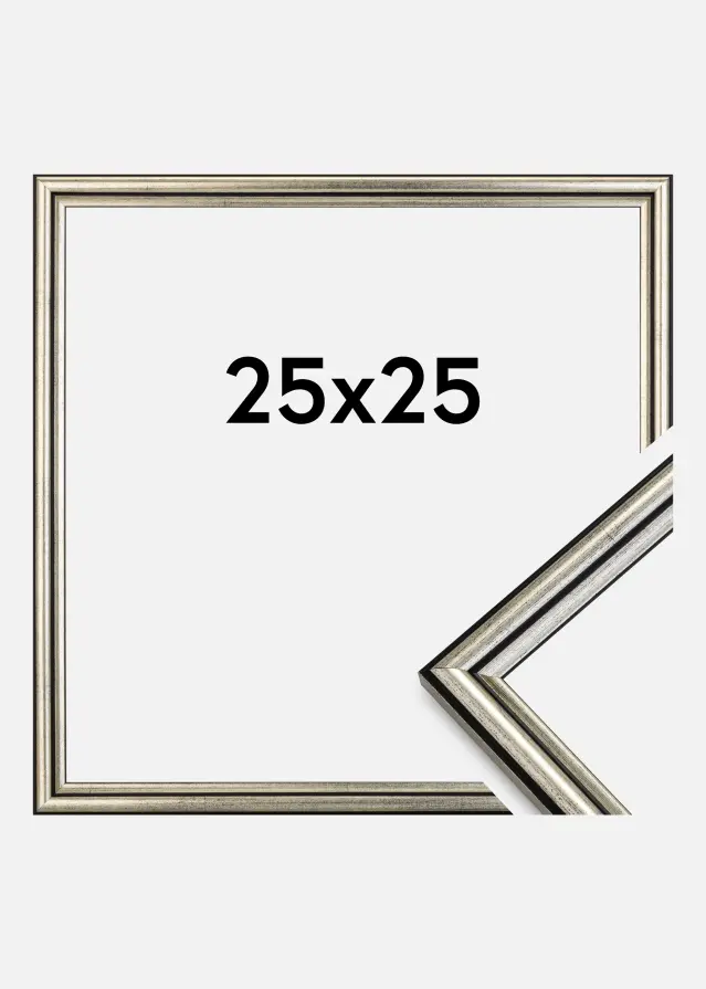 Ramme Horndal Akrylglass Sølv 25x25 cm