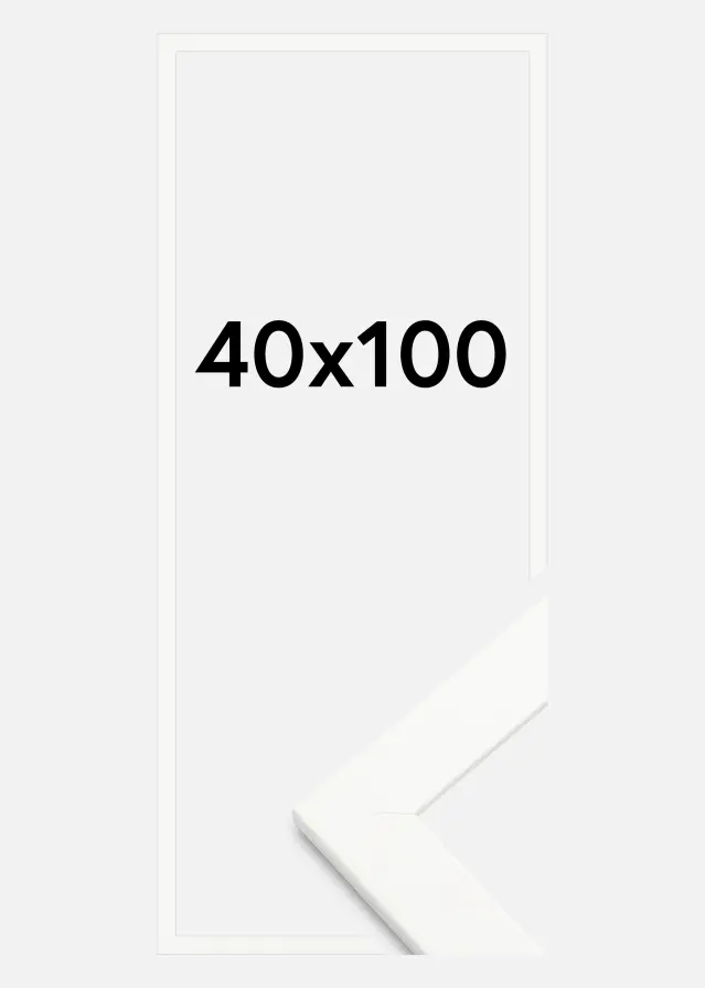 Ramme Trendline Akrylglass Hvit 40x100 cm