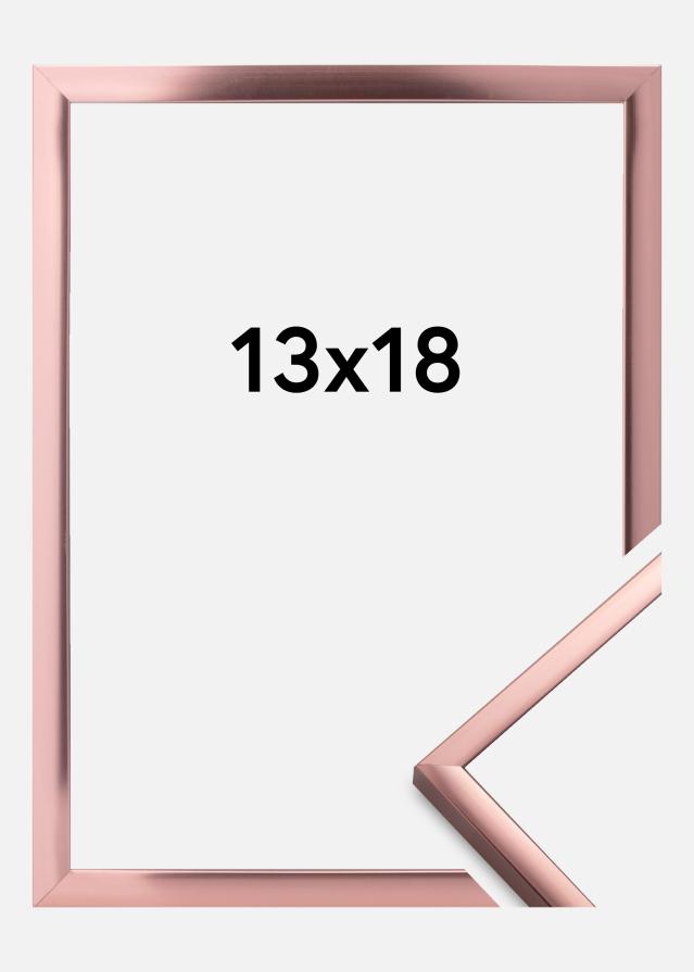 Ramme Poster Aluminum Roségull 13x18 cm