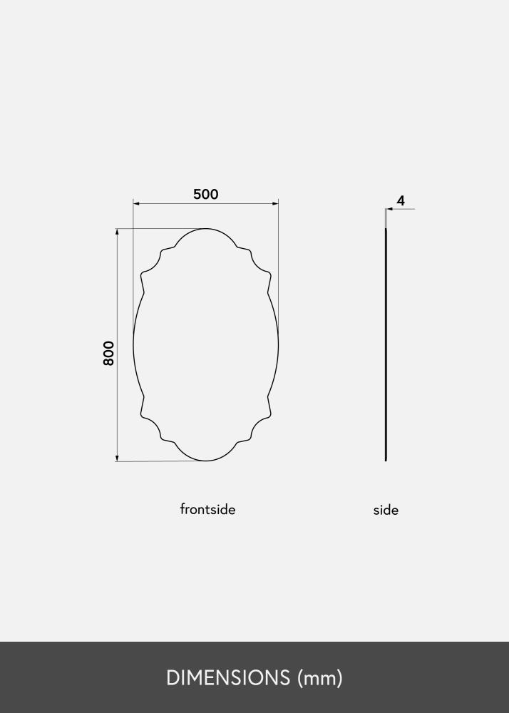 KAILA Speil Chique 50x80 cm