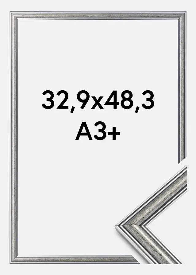 Ramme Frigg Sølv 32,9x48,3 cm (A3+)