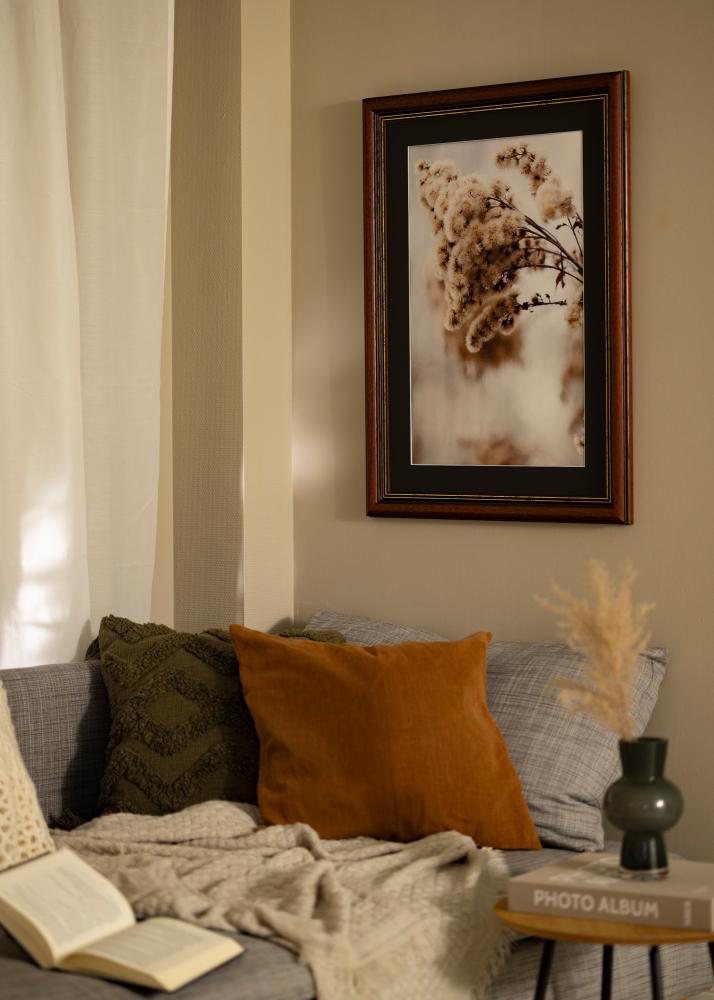 Ramme Old Retro 30x40 cm - Passepartout Svart 21x29,7 cm (A4)