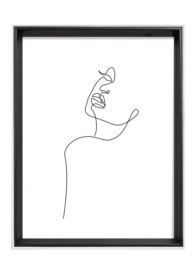 Ramme Silhouette Svart 18x24 cm