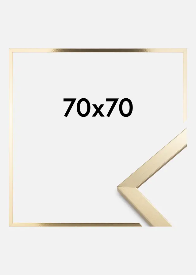 Ramme Trendy Akrylglass Gull 70x70 cm
