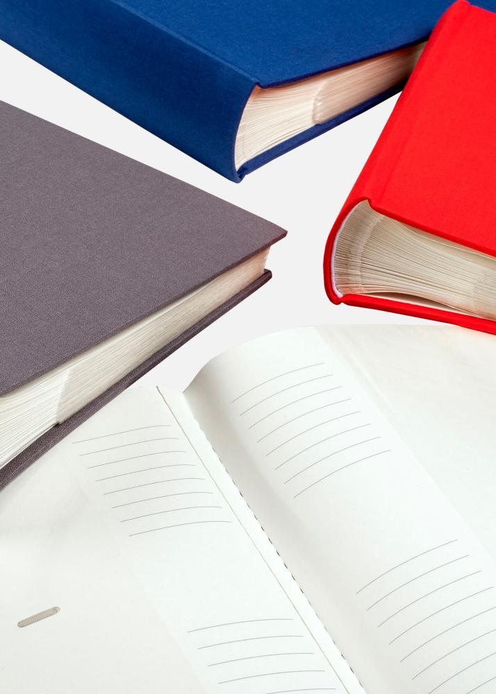 Cloth Album Rød - 22,5x24 cm (40 Hvite sider / 20 ark)