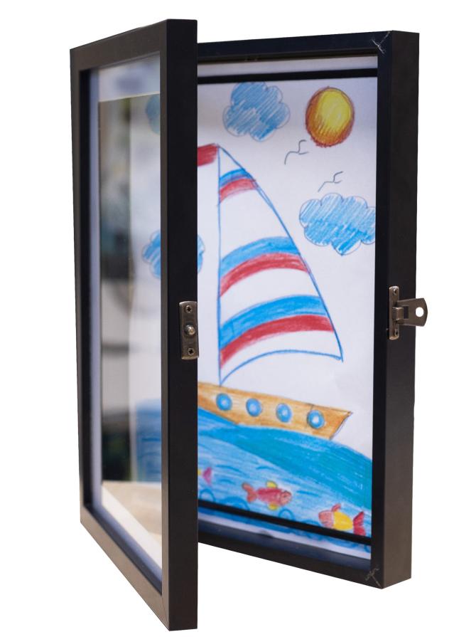 Ramme til Barnekunst Newbie Akrylglass Svart A4