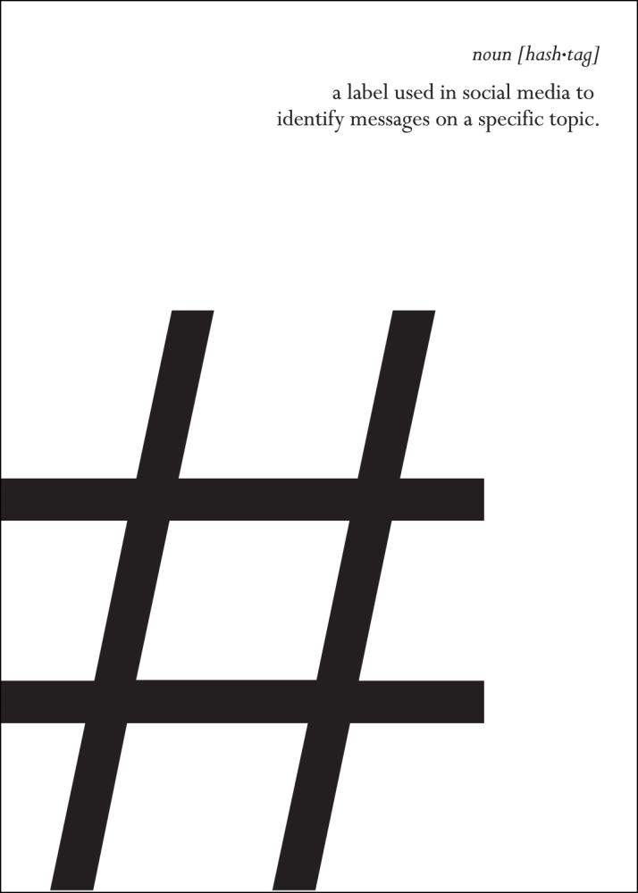 Hashtag Plakat