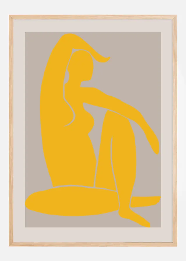 Yellow Figure Plakat