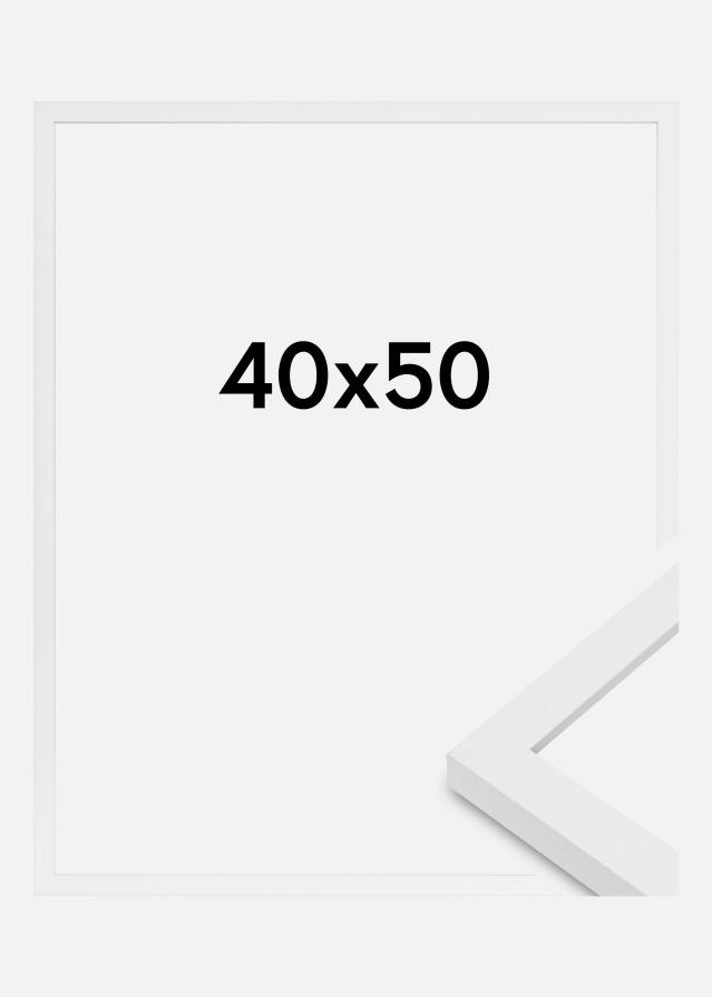 Ramme Modern Akrylglass Hvit 40x50 cm