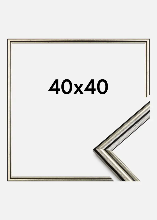 Ramme Horndal Akrylglass Sølv 40x40 cm