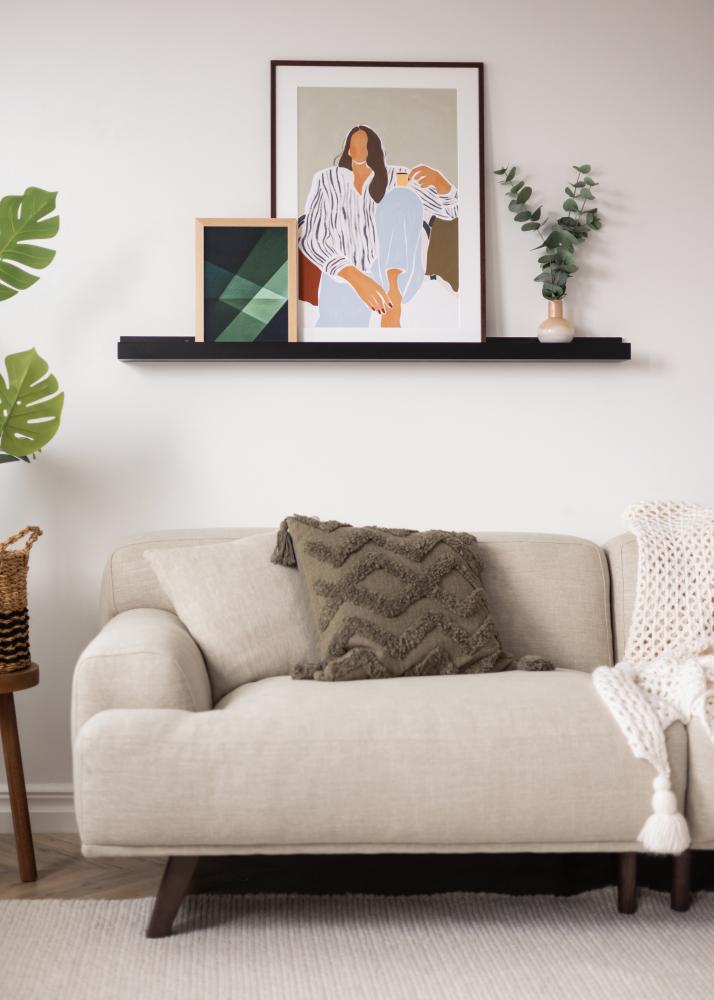 KAILA Bildehylle Svart 130 cm