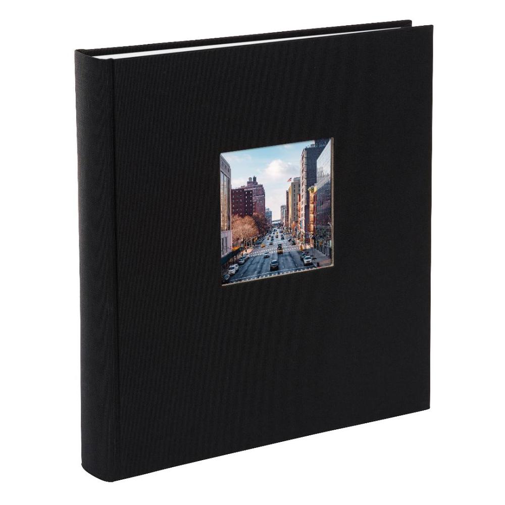 Bella Vista Fotoalbum Svart - 30x31 cm (100 Hvite sider / 50 ark)