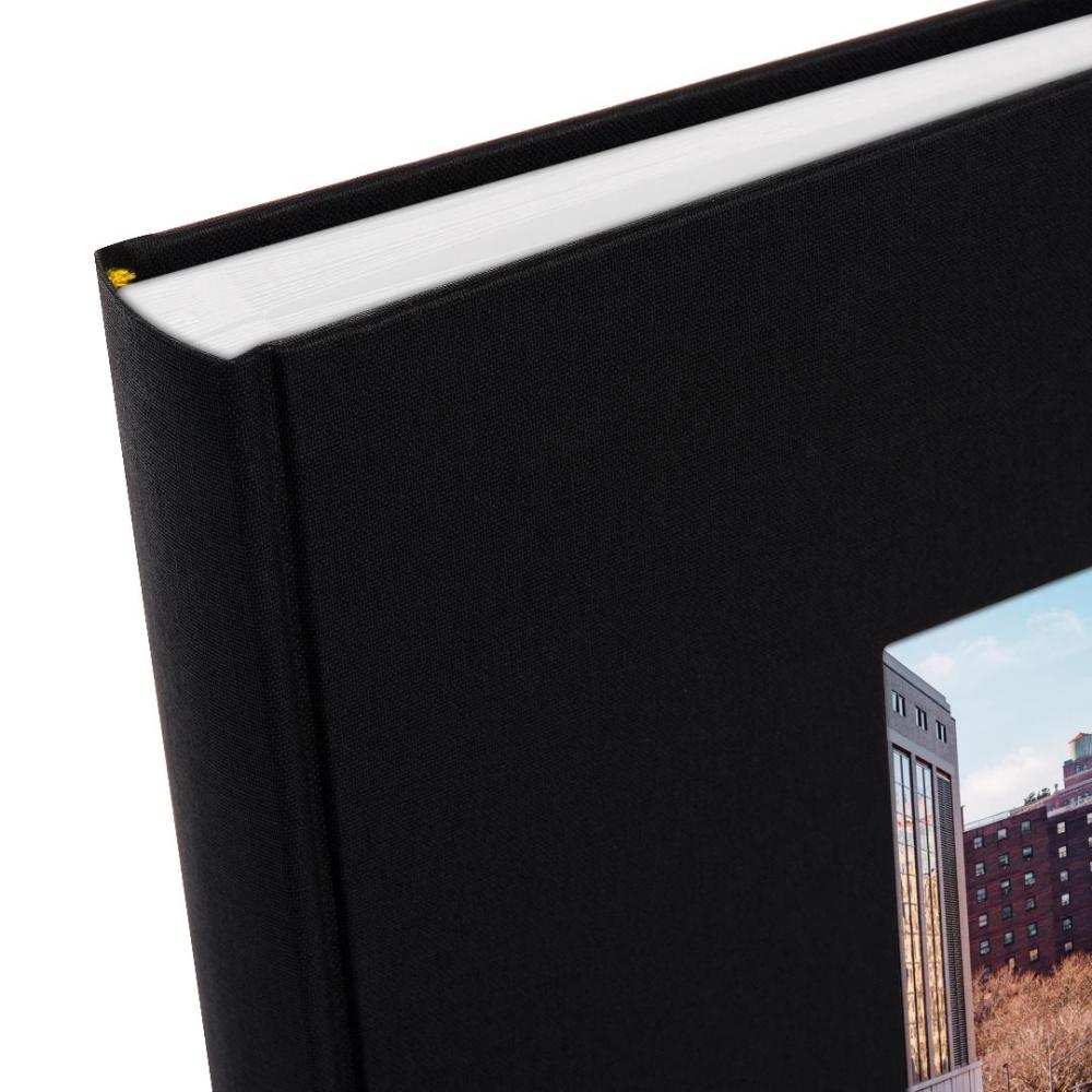 Bella Vista Fotoalbum Svart - 30x31 cm (100 Hvite sider / 50 ark)