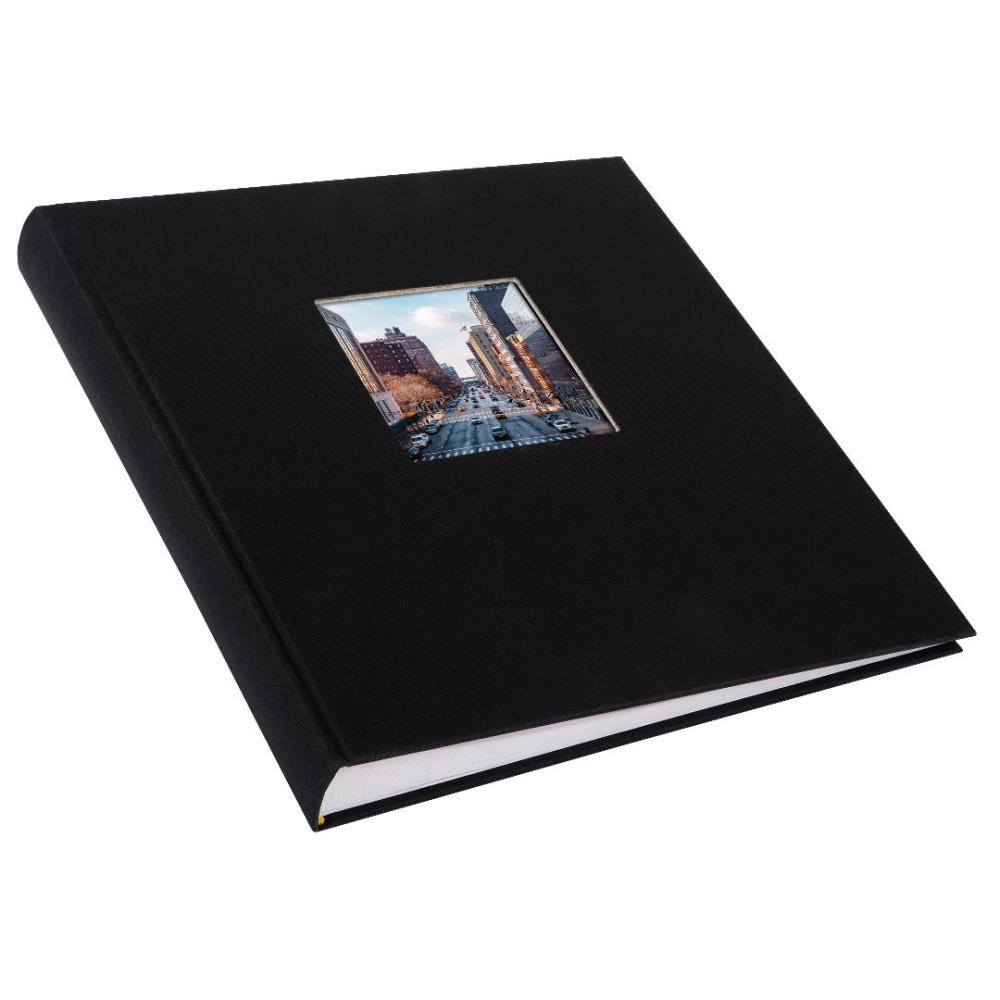 Bella Vista Fotoalbum Svart - 30x31 cm (100 Hvite sider / 50 ark)