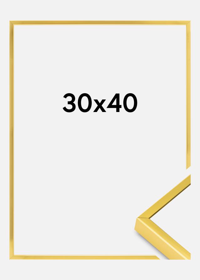 Aluminiumsramme Akrylglass Gull 30x40 cm