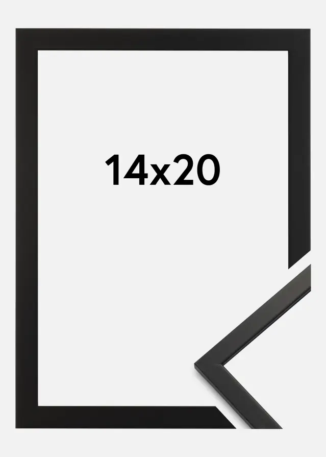 Ramme Edsbyn Akrylglass Svart 14x20 cm