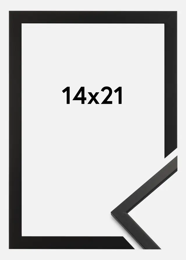 Ramme Edsbyn Akrylglass Svart 14x21 cm