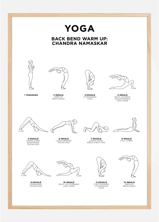 Back Bend - Warm Up - White Plakat