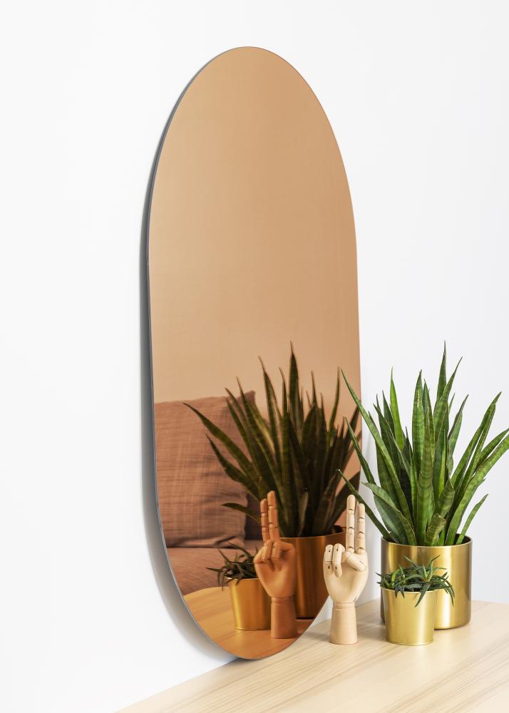 KAILA Speil Oval Rose Gold 70x100 cm
