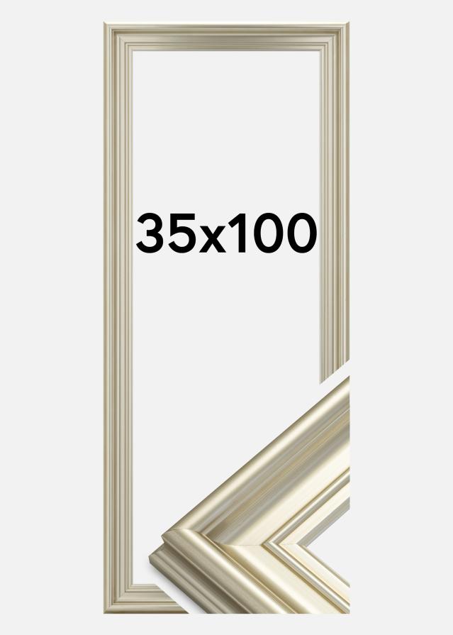Ramme Mora Premium Sølv 35x100 cm