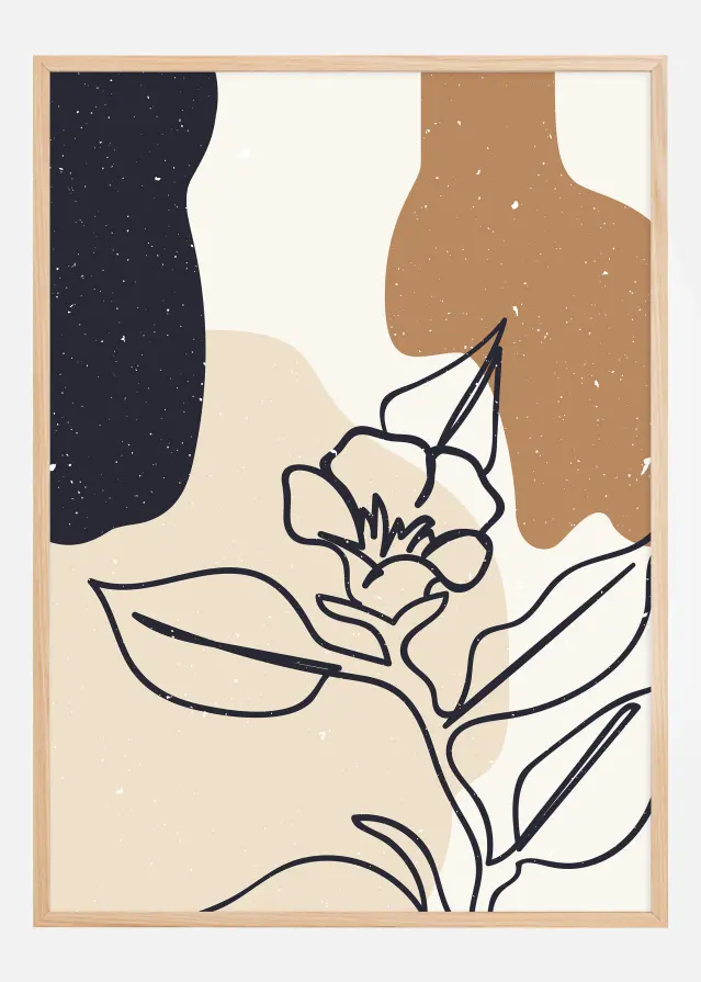 Abstract composition flower Plakat